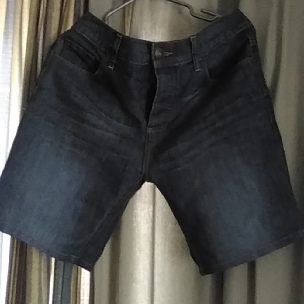 Mens DENIM CO REGULAR JEAN BUTTON UP SHORTS